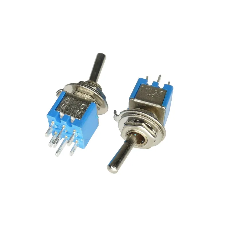 SMTS-202 Întrerupător Basculant 250V 1,5A DPDT ON-ON SMTS-202 Întrerupător Basculant 250V 1,5A DPDT ON-ON