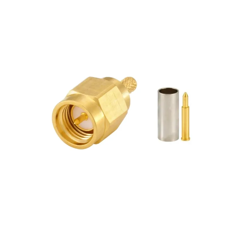 SMA Male RF Connector for RG316, RG174, and LMR-100A SMA Male RF Connector for RG316, RG174, and LMR-100A