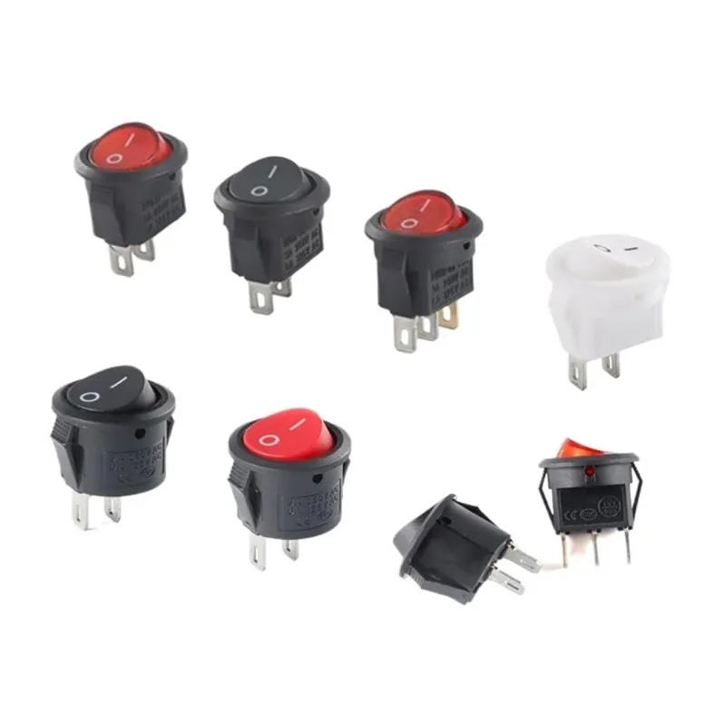 Mini Comutator Basculant ON/OFF SPDT 250V 3A 2 Pini - RED Mini Comutator Basculant ON/OFF SPDT 250V 3A 2 Pini - RED