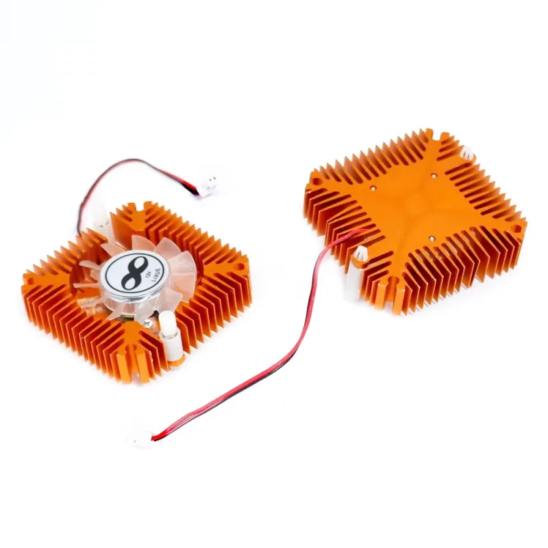 Radiator Din Aluminiu de 55 mm cu Ventilator de 12 V Pentru LED-uri și Plăci Grafice de 10 W Radiator Din Aluminiu de 55 mm cu Ventilator de 12 V Pentru LED-uri și Plăci Grafice de 10 W