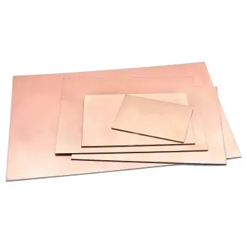 Placă Placată cu Cupru cu o Singură Față 10x10 cm Epoxidică - FR4 Epoxy