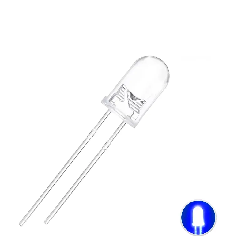 5 mm LED Ultra Luminos 7000-8000 Mcd Albastru 5 mm LED Ultra Luminos 7000-8000 Mcd Albastru