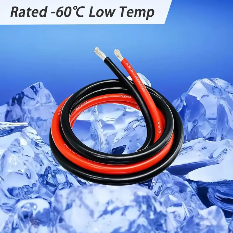 10 AWG Cablu Flexibil Din Silicon 0.08mm Tinned Coper - RED - 1 Meter 10 AWG Cablu Flexibil Din Silicon 0.08mm Tinned Coper - RED - 1 Meter