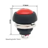 12mm Momentary Round Push Button - PBS13B Red 12mm Momentary Round Push Button - PBS13B Red