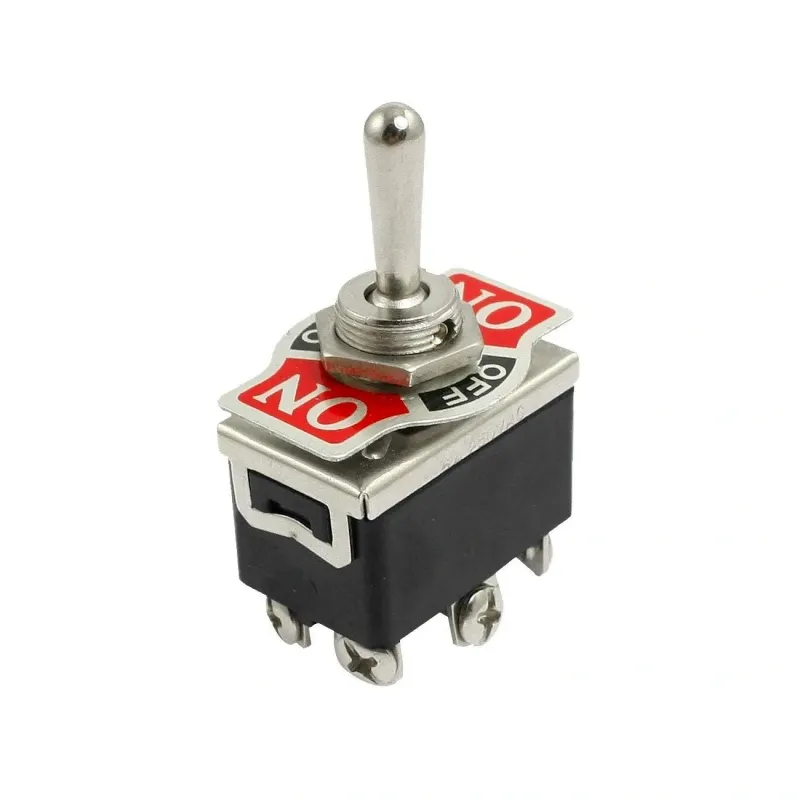 KN3C-203 Large Toggle Switch DPDT 250V 6A ON-OFF-ON KN3C-203 Large Toggle Switch DPDT 250V 6A ON-OFF-ON