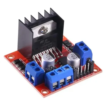 Placă de Conducător de Motor Pereche L298N cu Regulator de Tensiune