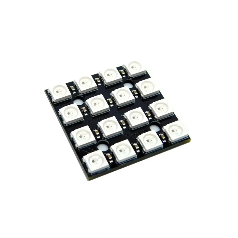 WS2812B Neopixel Addressable RGB LED Modul 4x4 Square Matrix 16 Biți WS2812B Neopixel Addressable RGB LED Modul 4x4 Square Matrix 16 Biți
