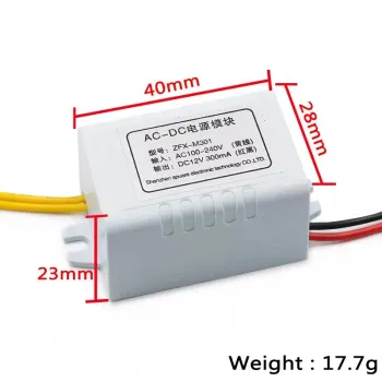 Convertor de Tensiune AC 110-240V la DC 12V 300mA