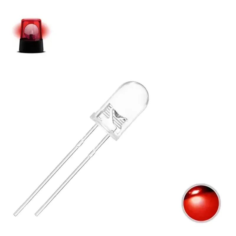 5mm Flashing LED - Single Light Blinking Red LED 5mm Flashing LED - Single Light Blinking Red LED