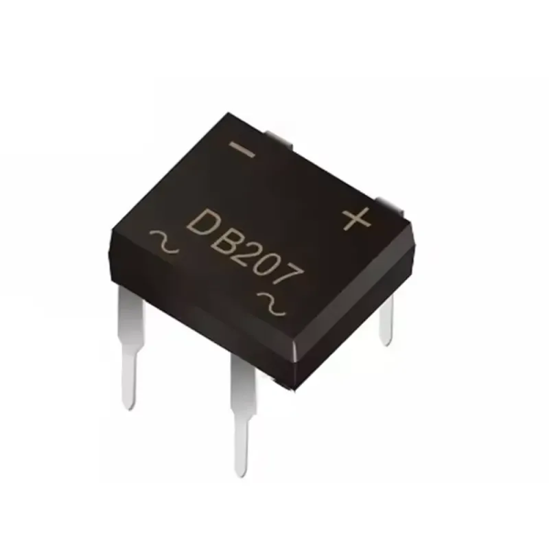 DB207 Diodă Redresoare în Punte - 2A 1000V în DIP DB207 Diodă Redresoare în Punte - 2A 1000V în DIP