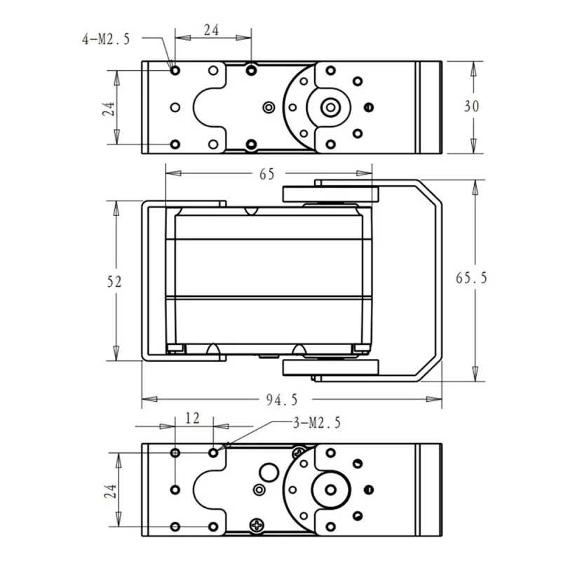 RDS51160 Servomotor 160kg 180 de Grade RDS51160 Servomotor 160kg 180 de Grade