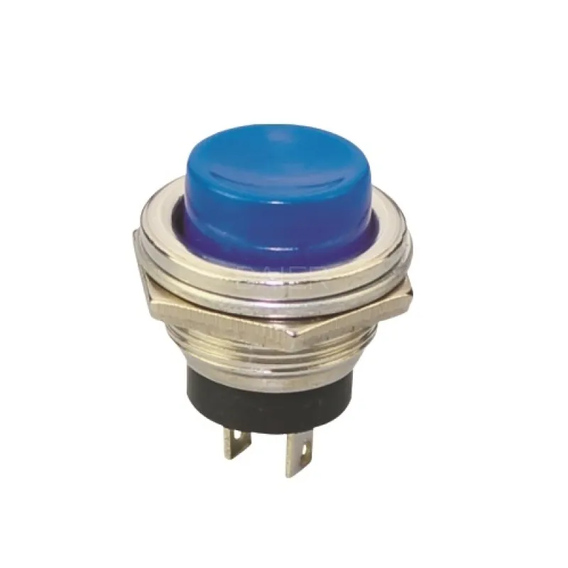 Buton Pulsator 16mm, Momentan pornit/oprit, 2 Amp, PBS-26B - Albastru Buton Pulsator 16mm, Momentan pornit/oprit, 2 Amp, PBS-26B - Albastru