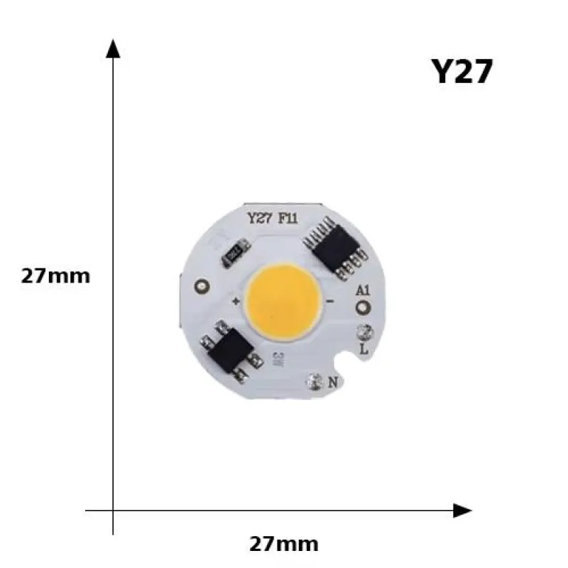 220V 5W Power Led Board Modul IP65 Y27 6000-6500K Alb 220V 5W Power Led Board Modul IP65 Y27 6000-6500K Alb
