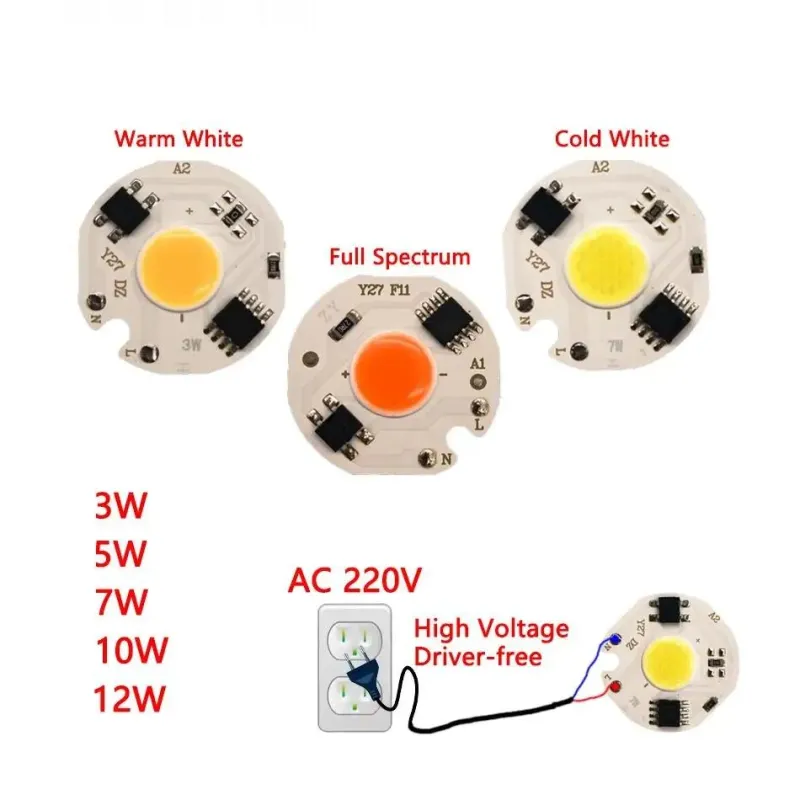 220V 5W Power Led Board Modul IP65 Y27 6000-6500K Alb 220V 5W Power Led Board Modul IP65 Y27 6000-6500K Alb