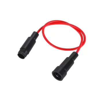 Wired Glass Fuse Holder (5x20mm) - BLACK