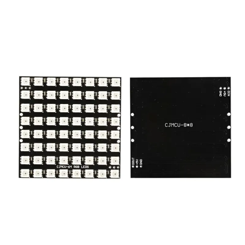 WS2812B Neopixel Adresabil RGB LED Modul 8x8 Matrice Pătrată 64 Biți WS2812B Neopixel Adresabil RGB LED Modul 8x8 Matrice Pătrată 64 Biți