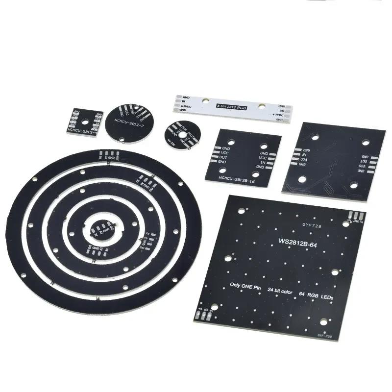 WS2812B Neopixel Adresabil RGB LED Modul 8x8 Matrice Pătrată 64 Biți WS2812B Neopixel Adresabil RGB LED Modul 8x8 Matrice Pătrată 64 Biți