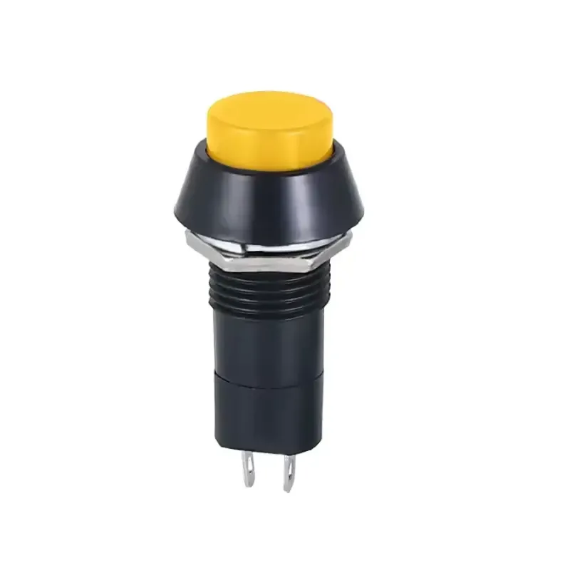 Buton 12mm, Momentan pornit/oprit, 3 Amp, PBS-11B - Galben Buton 12mm, Momentan pornit/oprit, 3 Amp, PBS-11B - Galben
