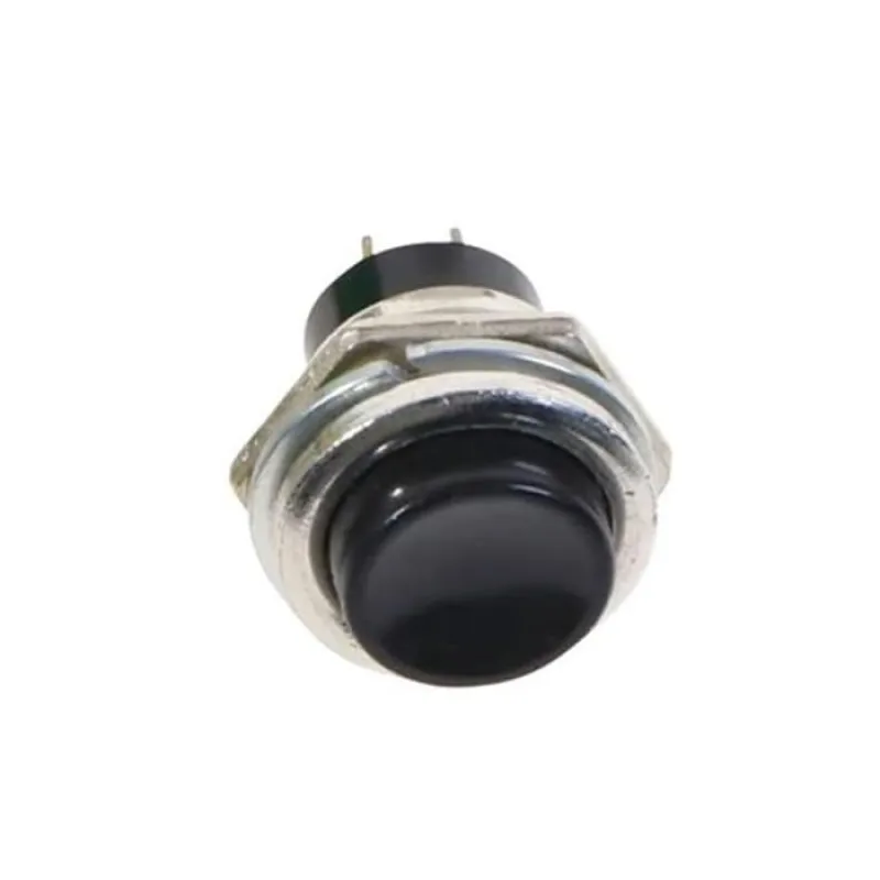 Buton Pulsator 16mm, Momentan pornit/oprit, 2 Amp, PBS-26B - Negru Buton Pulsator 16mm, Momentan pornit/oprit, 2 Amp, PBS-26B - Negru