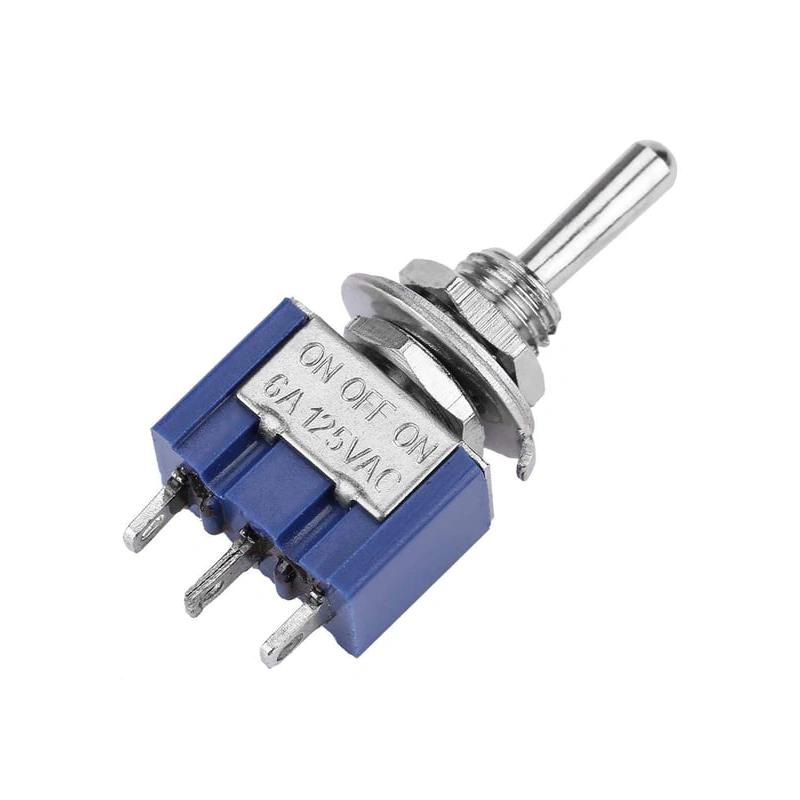 MTS-103 250V 3A SPDT Toggle Switch On/Off/On MTS-103 250V 3A SPDT Toggle Switch On/Off/On